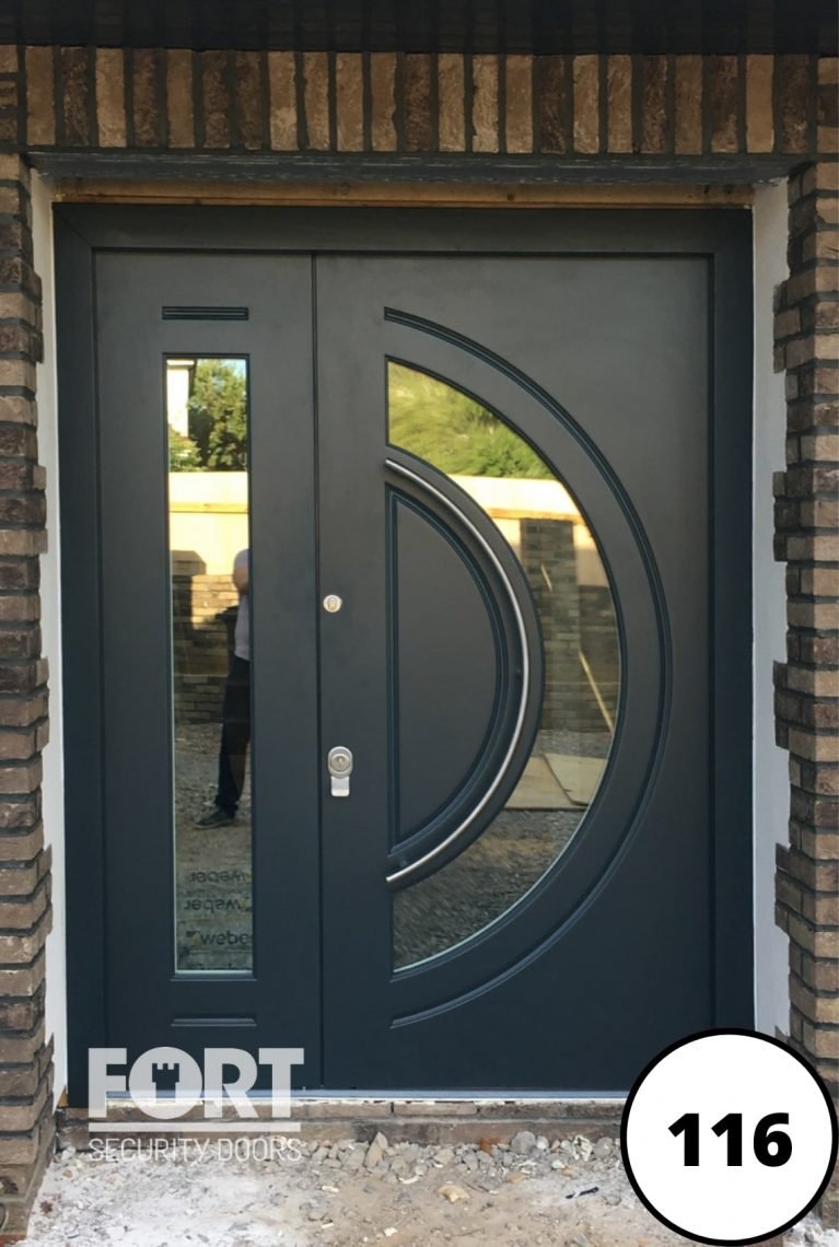 0116 Fort Security Double Door With Curved Glass 2